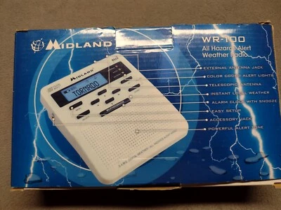 Midland WR100 WR-100 All Hazards Weather Alert Radio NOAA - BRAND NEW  - Image 1 of 4