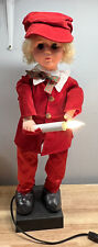 26" Santa's Favorite Folks Christmas Boy Animated Illuminated Decoration
