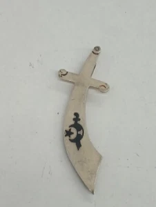 Vintage Sterling Silver Cutlass Money Clip Made In Mexico - Picture 1 of 6