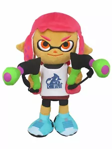Splatoon Inkling Girl Neon Pink 9" Plush Official Sen-Ei Little Buddy 1660 - Picture 1 of 1