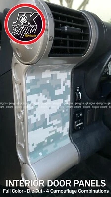 Juego de calcomanías adhesivas de paneles de puertas de camuflaje para TOYOTA FJ CRUISER todos los años Foto 1 de 2