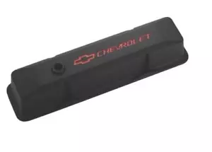 Proform Die Cast Valve Covers Tall Style Black Crinkle Finish Small Block Chev - Picture 1 of 1