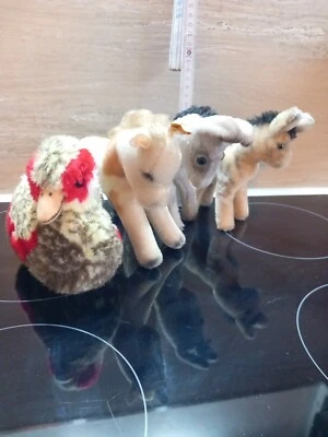 Steiff Ente 3215/16 Pferd 3750/17 Esel Zebra Vintage Steifftier Stofftier Plüsch - Bild 1 von 4