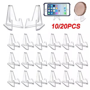 10/20PCS Card Stand Graded Cards Display Stand Coins Small Box Paper Clip Holder - Picture 1 of 14