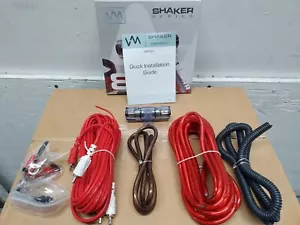VM Audio Shaker Series 8 Gauge 2 Channel Audio Amplifier Car Installation Kit - Picture 1 of 16