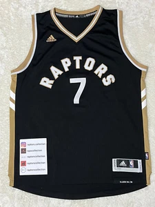 EUC Adidas Toronto Raptors Kyle Lowry Swingman Jersey Black Gold OVO Large! - Picture 1 of 4