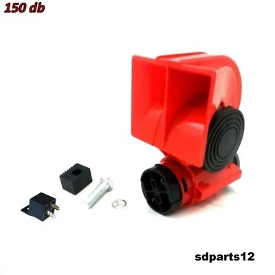 12V 136DB Pneumatique Klaxon Corne Escargot Air Horn Auto Camion Moto Bateau