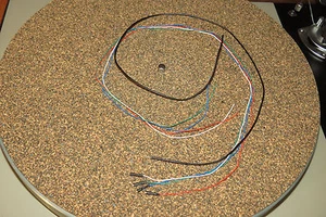 Turntable Tonearm OFC color coded wires cables leads rewire kit set 21", 0.5m  - Picture 1 of 3