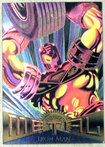 IRON MAN (1) Promo Card 1995 Marvel METAL "The Dawn of the Metal Age" _VERY NICE - Picture 1 of 10