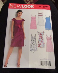 New Look 6749 Misses' Sewing Pattern - Dresses - Size A (6,8,10,12,14,16) Uncut - Picture 1 of 3