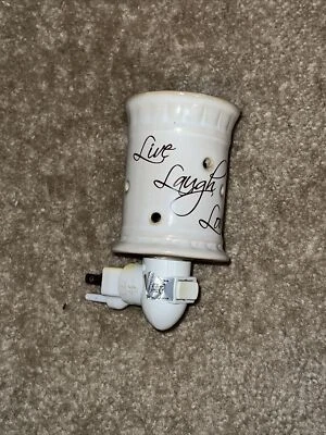 Candle Warmers Pluggable Fragrance Warmer LIVE LAUGH LOVE - Image 1 of 4