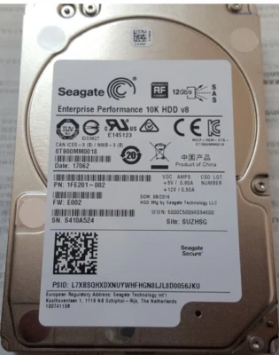 Seagate ST900MM0018 900GB 10K SAS 12GB/s 128MB THUNDERBOLT 2.5" Hard Drive - Image 1 of 4