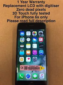 Genuine OEM Quality Replacement 3D Lcd Screen For Original Apple iPhone 6s Black - Picture 1 of 6