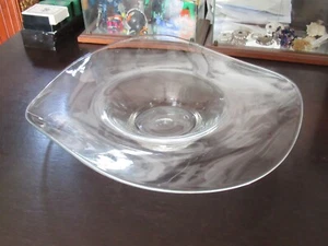 Centros de Mesa Vidrio Murano Ondulado Transparente Modernismo Ornamento Años 80 - Imagen 1 de 15