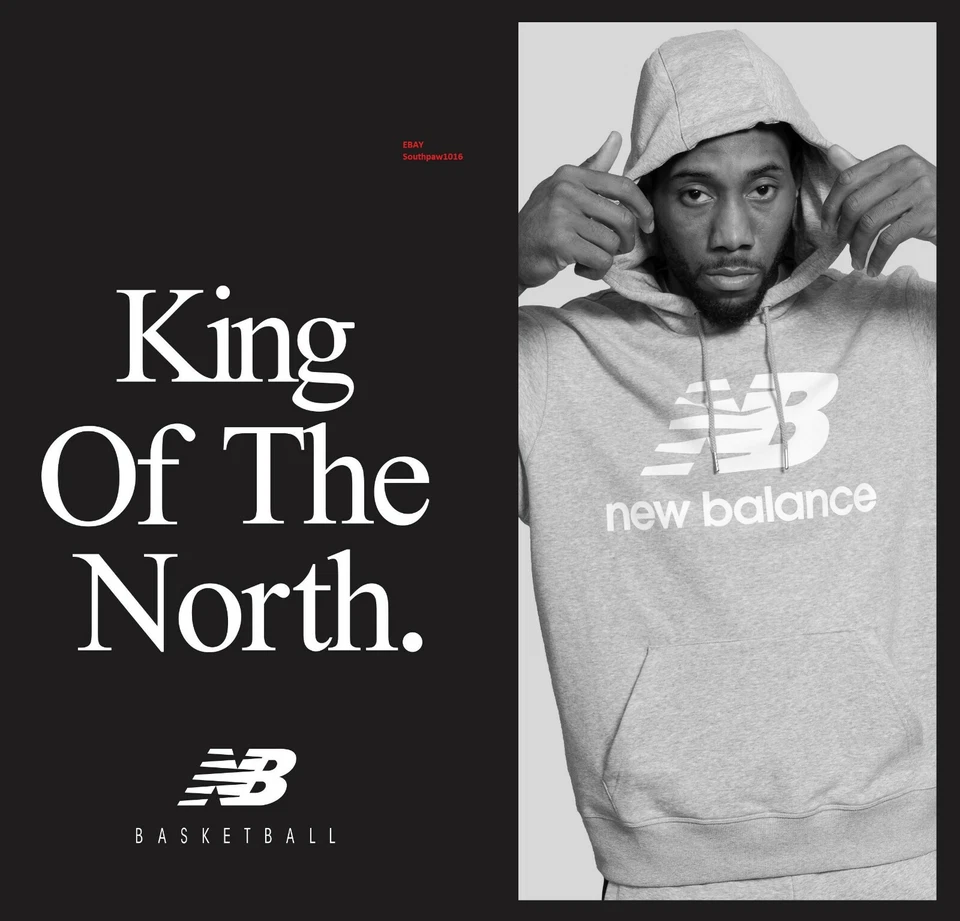 Kawhi Leonard "New Balance" King Of The North" Advertisement Print - Image 1 of 1