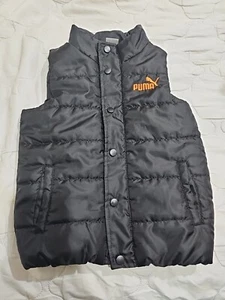 Puma Kids Unisex Boys Girls Puff Vest Black Size 5 Toddler - Picture 1 of 7
