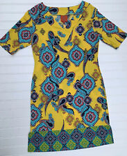 Tracy Negoshian Short Sleeve Pattern Dress - XS
