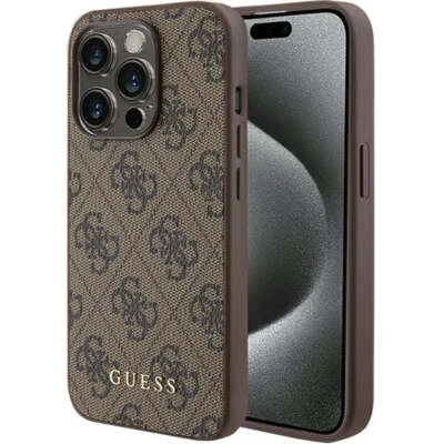 Handyhülle für iPhone 15 Pro Guess Case Cover Schutz Hülle Tasche Etui Braun