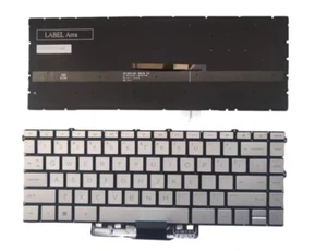 New For HP ENVY x360 15-ew0000 15t-ew000 15-ew0778ng US Backlit Keyboard Silver - Picture 1 of 2