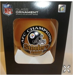 PITTSBURGH STEELERS 2008 AFC Champs CHAMPIONS Christmas ORNAMENT #2 - Picture 1 of 1
