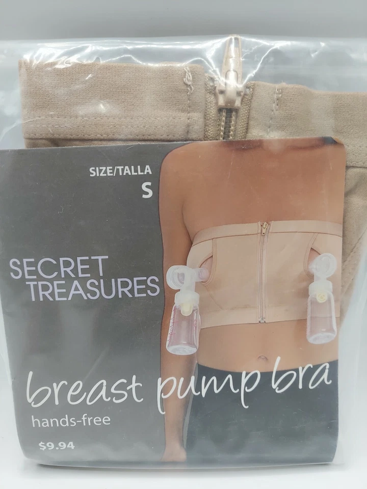 Secret Treasures Maternity Breast Pump Bra Size 2xl Hands Beige