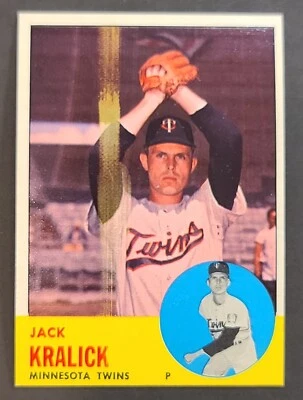 1963 Topps #448 JACK KRALICK (NRMT) Near Mint Sharp SEMI HIGH # Number - Image 1 of 2