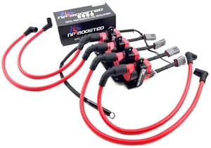 FITS RX-8 RX8 D585 IGNITION Coil Kit 10mm Wires w/ Harness & Mounting Bracket - Picture 1 of 2