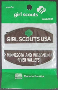 (12) Girl Scout BROWNIE Minnesota & Wisconsin River Valleys Council ID Set Patch - Picture 1 of 2