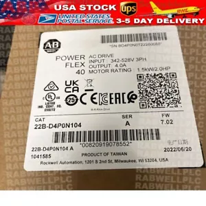 NEW Allen-Bradley 22B-D4P0N104 /A PowerFlex 40 1.5kW 2 HP AC Drive - Picture 1 of 4