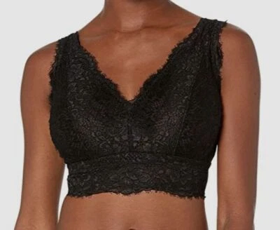 $85 Cosabella Women's Black Pret Curvy Long Pullover Bralette Bra Size S - Image 1 of 3