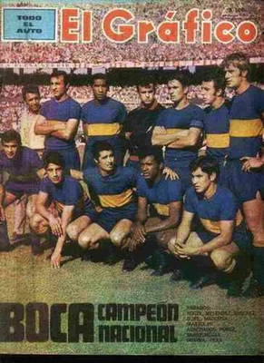 博卡青少年冠军 1969 年原版杂志 + 圣洛伦佐海报 — 第 1/2 张图片