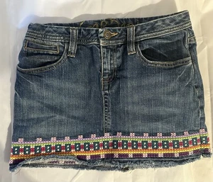 Gap Denim Kids Girls Denim Blue Jean Embroidered Accents Adj. Waistband Size 14 - Picture 1 of 4