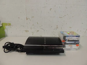 Sony PlayStation 3 PS3 Backwards 60GB Console Bundle W/10 GAMES - LOT7 FREE SHIP - Picture 1 of 9