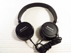 Sony MDR-ZX100 ZX Series Cuffie Stereo da Studio Nero Cablate Jack 3,5mm Testate - Foto 1 di 4