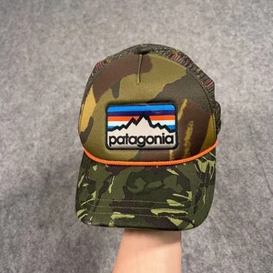 Patagonia grün Camouflage Camouflage Mesh Trucker Snapback Mütze Herren Einheitsgröße - Bild 1 von 6