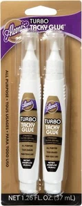 Aleene's Colla a Penna Turbo Tacky Glue Pens 2 x 18,6 ml Colla Americana A Pr... - Bild 1 von 4