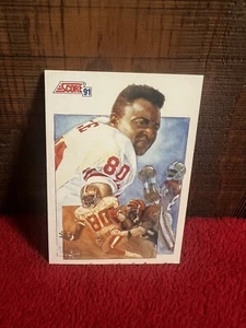 1991 Score Jerry Rice #665 The Leader Football Trading Card San Francisco 49ERS - Picture 1 of 2