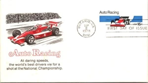 FDC 1978 SC #U587-U134 Auto Racing Cachet - Ontario, CA - Single - F61895 - Picture 1 of 2