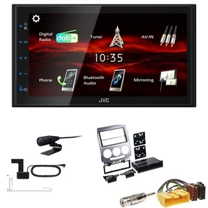 JVC KW-M180DBT 2DIN DAB+ Autoradio für Mazda 5 2005-2010 silber - Bild 1 von 5