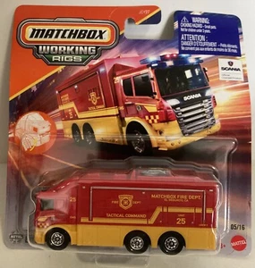 2025 VHTF Matchbox Working Rigs Scania Tactical Command Center SAME DAY BOX SHIP - Picture 1 of 12