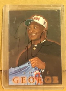 Eddie George 1996 Fleer Rookie On Card Autograph Black Ink Signature #A2 1:864 - Bild 1 von 1