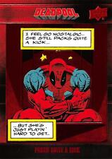 Deadpool Marvel 2018 (Upper Deck) BASE Trading Card #92 / PACKS QUITE A KICK
