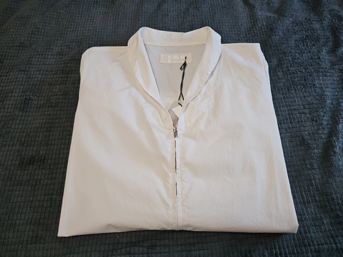 OFF WHITE Nuovo: giacca frangivento leggera labo.art ""marina"" con cerniera bianca taglia 2