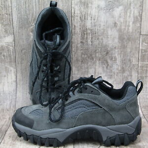 Lands End Mens Suede Mesh Hiking Sport Shoes Gray Size 7 M