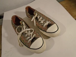 Sneakers Converse All Stars Chevron Print Men 7.5 Woman 9.5 - Picture 1 of 5