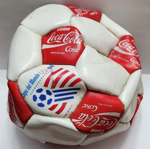 FIFA WORLD CUP U.S.A. 94 Promo leather BALL CocaCola Argentina CAN'T BE INFLATED Cover