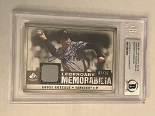 Goose Gossage 2008 SP Legendary Cuts Autographed Auto Memorabilia Card Yankees🔥
