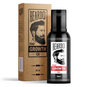 Aceite de crecimiento para barba y cabello Beardo, 50 ml | Aceite natural para cabello más grueso y largo - Imagen 1 de 9
