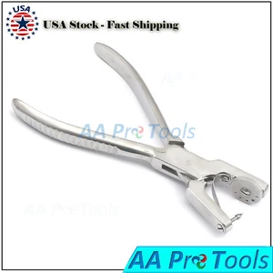Heavy Duty Leather Hole Punch Hand Pliers Holes 6 Sized Punches Tool New - Picture 1 of 2