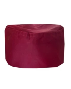 Unisex Verstellbare Kochmütze Unisex Küche Koch Totenkopf Kappe Kochmütze Burgund - Bild 1 von 4